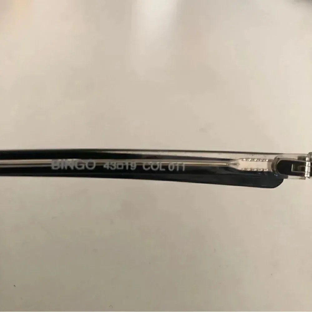 Rare Authentic Face a Face BINGO Oval Black/Clear Eye Glasses France